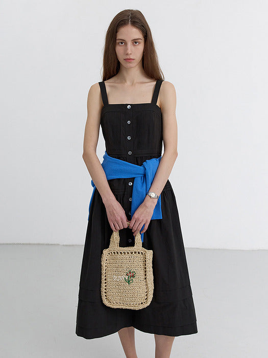 [dunst] HAND DRAWING BLOOM MINI BAG NATURAL CREAM_UDBA5E216CR