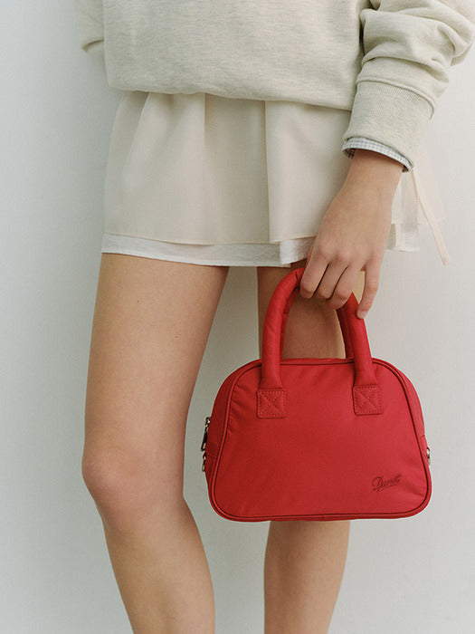 Dunst Nylon Boston Tote Bag Red