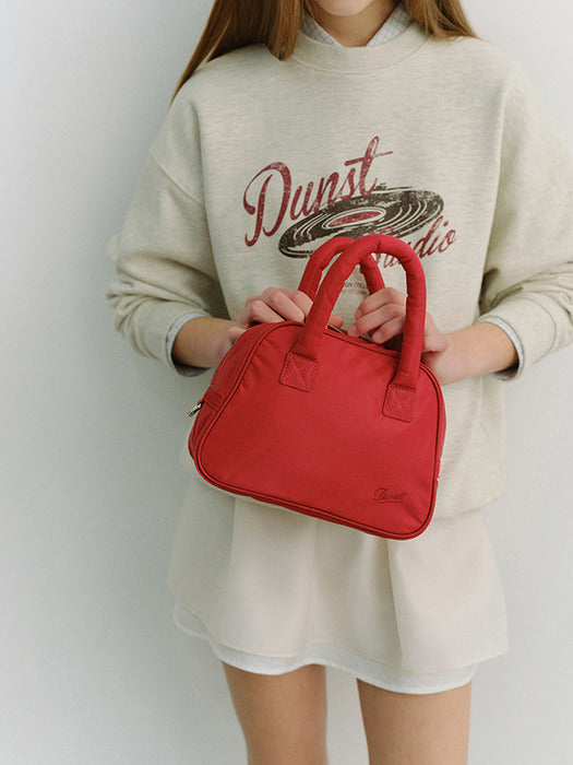 Dunst Nylon Boston Tote Bag Red