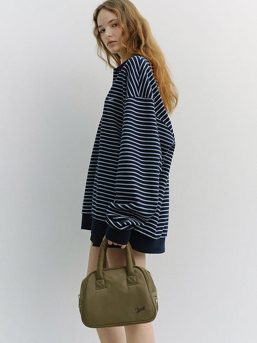 [dunst] NYLON BOSTON TOTE BAG KHAKI_UDBA6E212K2