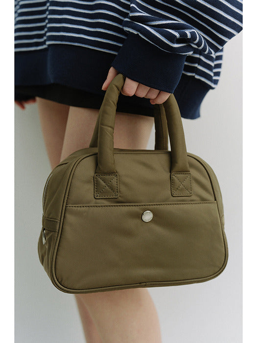 [dunst] NYLON BOSTON TOTE BAG KHAKI_UDBA6E212K2