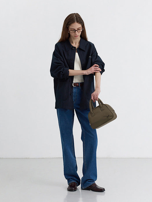 [dunst] NYLON BOSTON TOTE BAG KHAKI_UDBA5E212K2