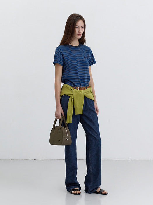 [dunst] RELAXED SUMMER DENIM PANTS INDIGO BLUE_UDPA5B223N3