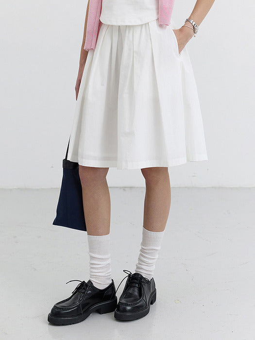 Dunst Midi Full Skirt Ivory