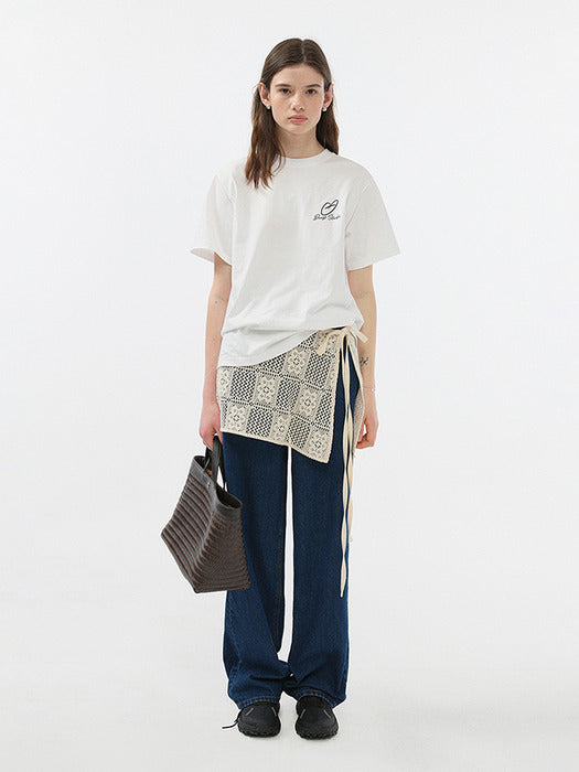 [dunst] CROCHET LAYERING MINI SKIRT CREAM_UDSK5B241CR