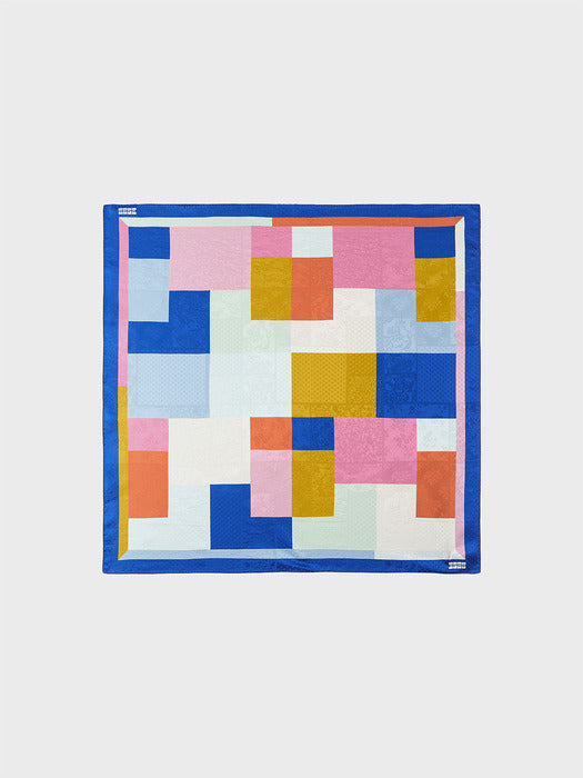 [EENK] Small Silk Scarf - Multi