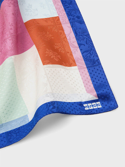 [EENK] Small Silk Scarf - Multi