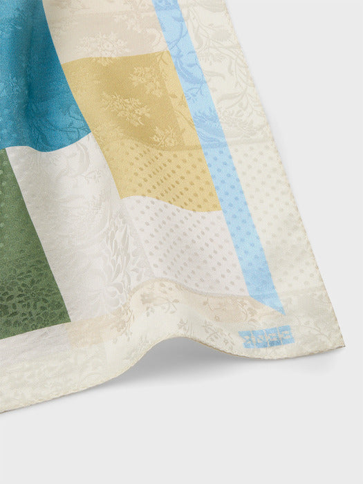 Eenk Small Silk Scarf - Ivory