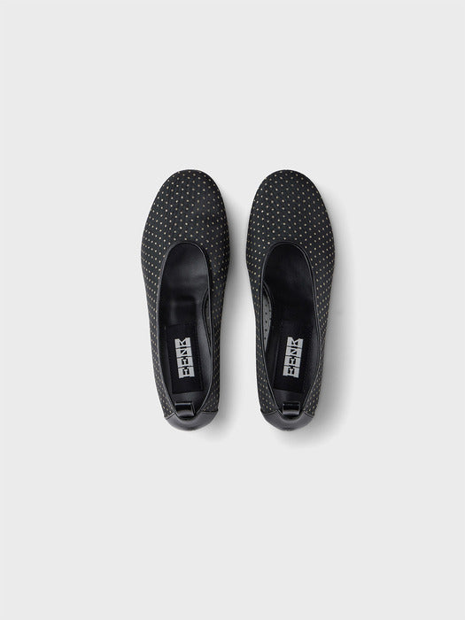 Eenk String Mesh Heels - Black