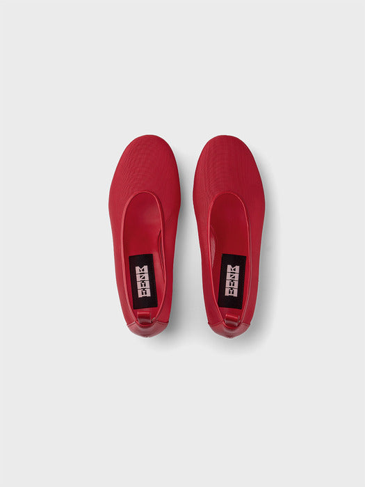 Eenk String Mesh Heels - Red