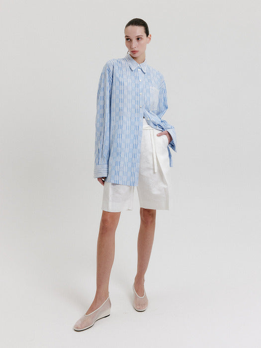 Eenk Belted Mid-Length Pants - Ivory