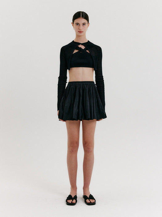 Eenk Pleats Shorts - Black