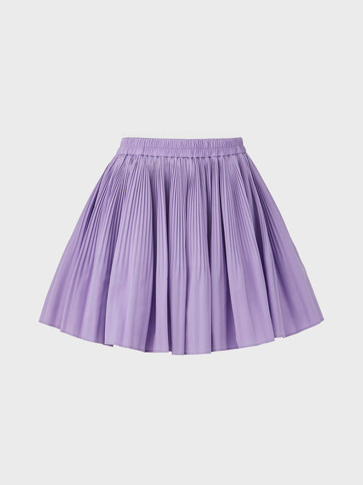 Eenk Pleats Mini Skirt - Lavender