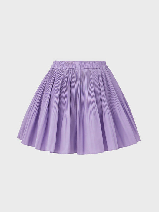 Eenk Pleats Mini Skirt - Lavender
