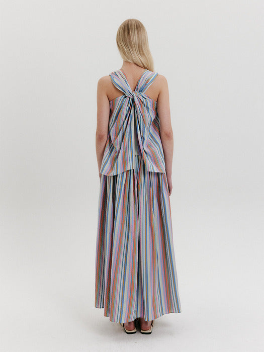 Eenk Knotted Long Dress - Multi