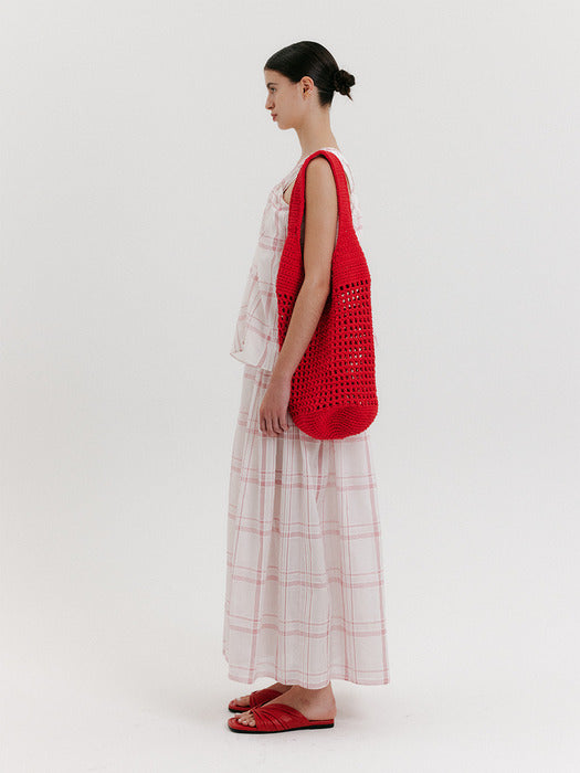 Eenk Knotted Long Dress - Pink