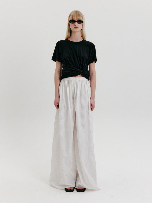 Eenk Knotted T-shirt - Black