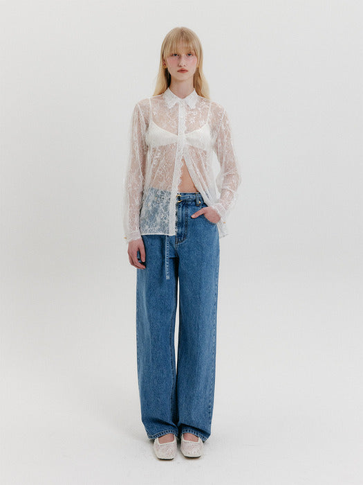 Eenk Lace Shirts - White