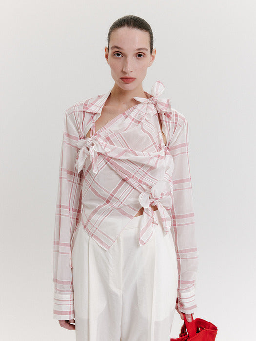 Eenk Jeong-Ja Knot Top - Pink