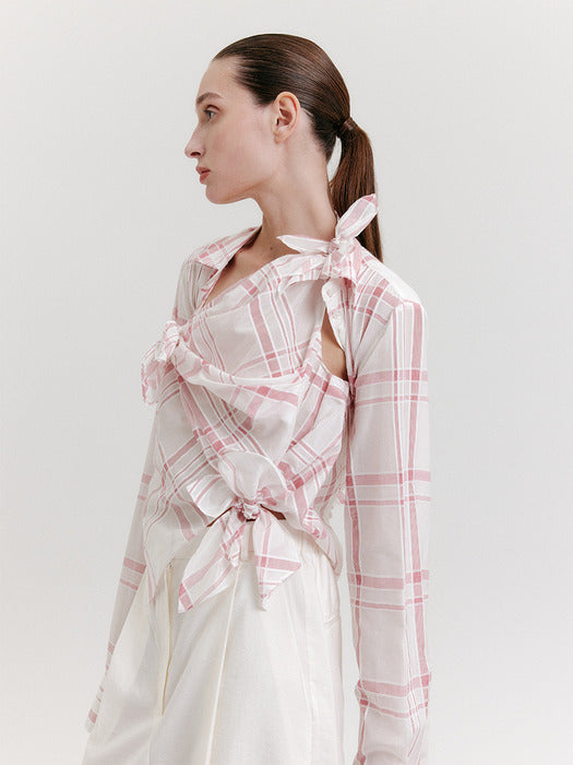 Eenk Jeong-Ja Knot Top - Pink