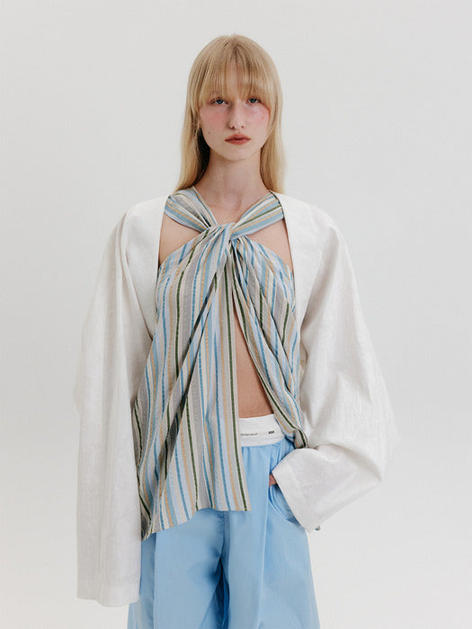 Eenk Cropped Jacket - Ivory