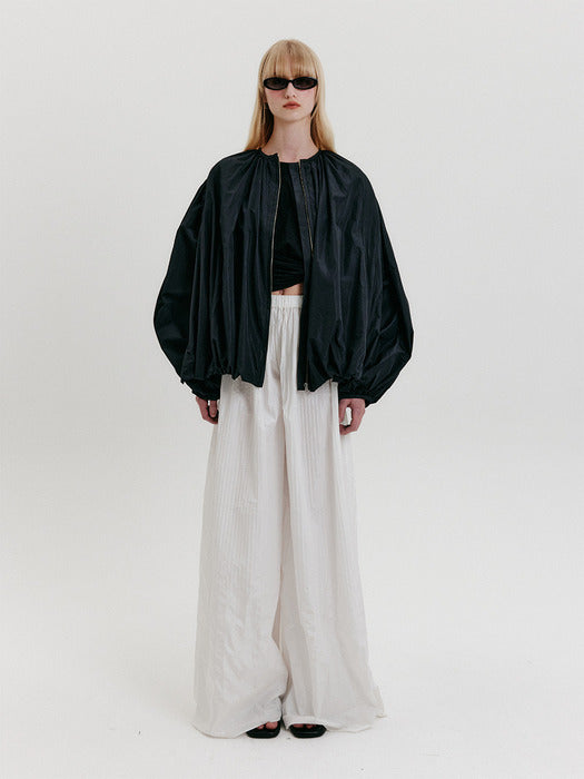 Eenk Shirred Volume Jumper - Black