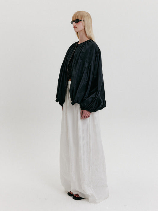 Eenk Shirred Volume Jumper - Black
