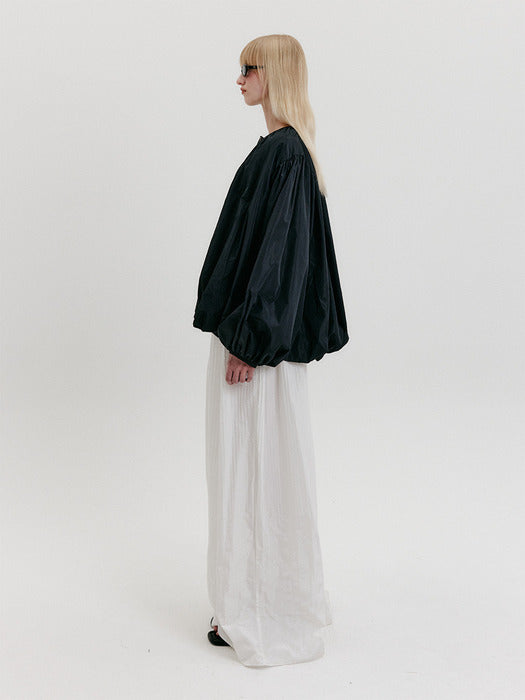 Eenk Shirred Volume Jumper - Black