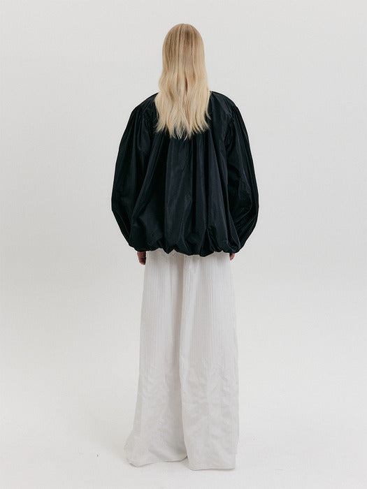 Eenk Shirred Volume Jumper - Black
