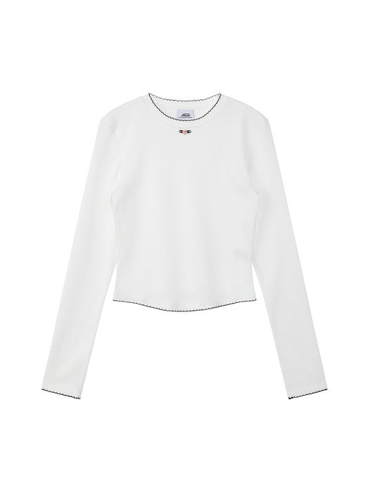 Emis (Womens) Mini Corsage Sleeve Top-White