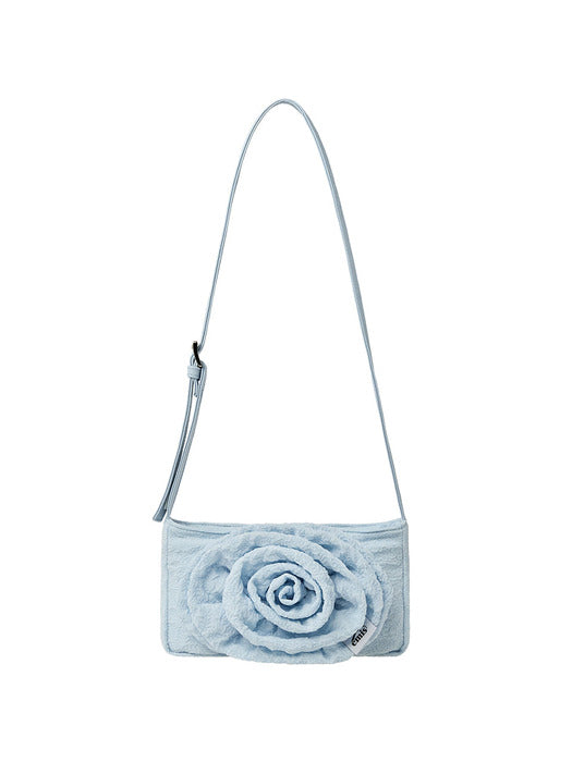 Emis Corsage Flat Bag-Sky Blue