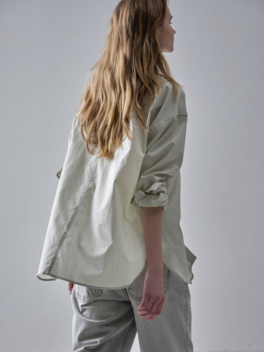 Facade Pattern Boyfit Breeze Shirt sage