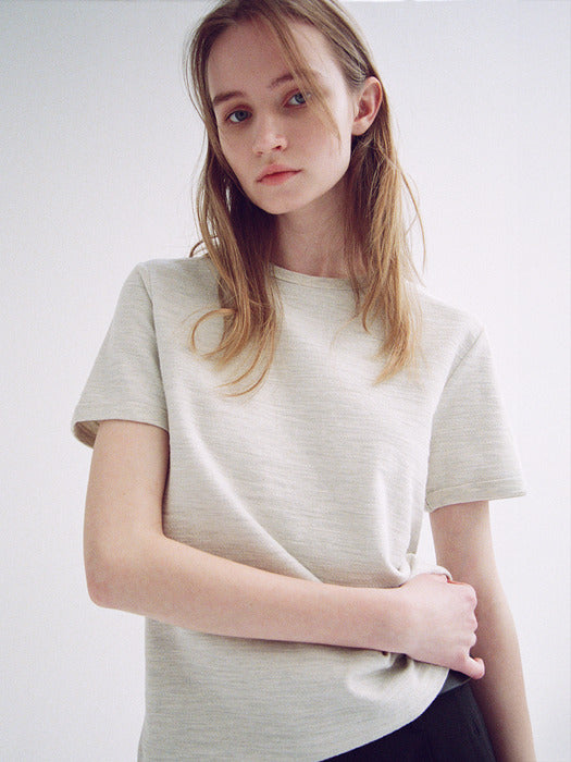 Facade Pattern Cotton Melange T-shirt