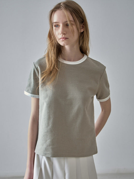 Facade Pattern Ringer Cotton T-shirt