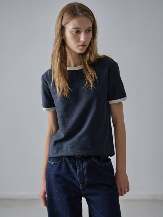 Facade Pattern Ringer Cotton T-shirt