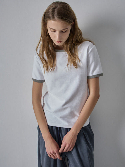 Facade Pattern Ringer Cotton T-shirt