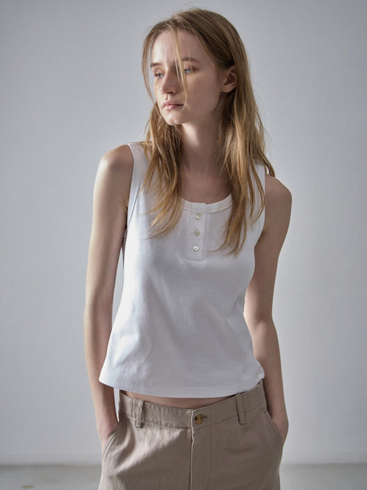 [facade pattern] Henry Neck Cotton Sleeveless