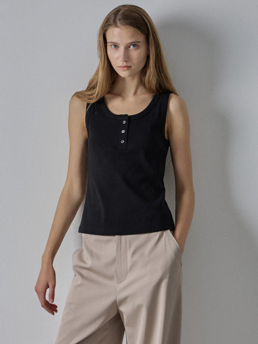 [facade pattern] Henry Neck Cotton Sleeveless