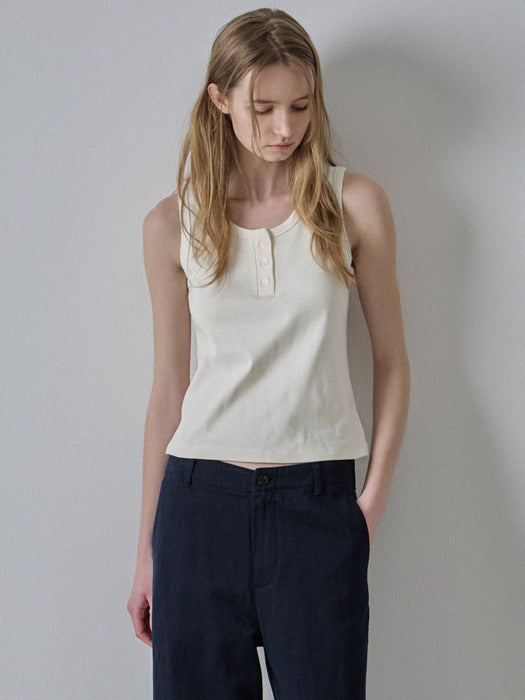 [facade pattern] Henry Neck Cotton Sleeveless
