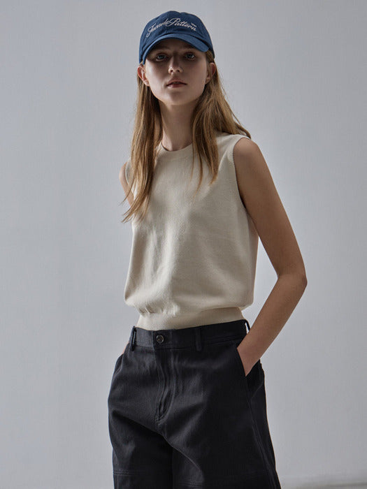 [facade pattern] Washed Cotton Ball Cap_3color