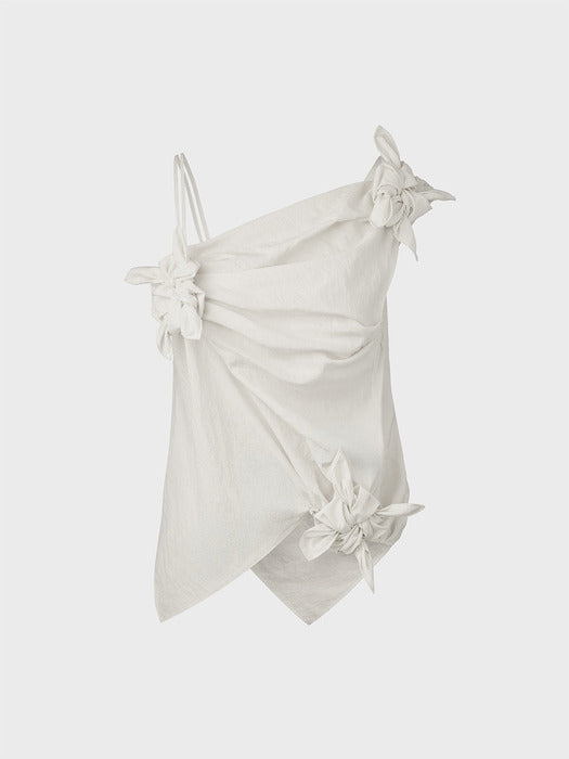 Eenk Jeong-Ja Knot Top - Ivory