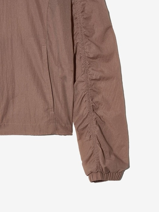 Lightweight Ripstop Shirred Hooded Windbreaker_FS2JKH2152F_LBR