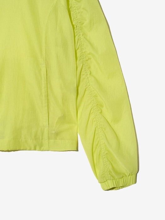 Lightweight Ripstop Shirred Hooded Windbreaker_FS2JKH2152F_LYE