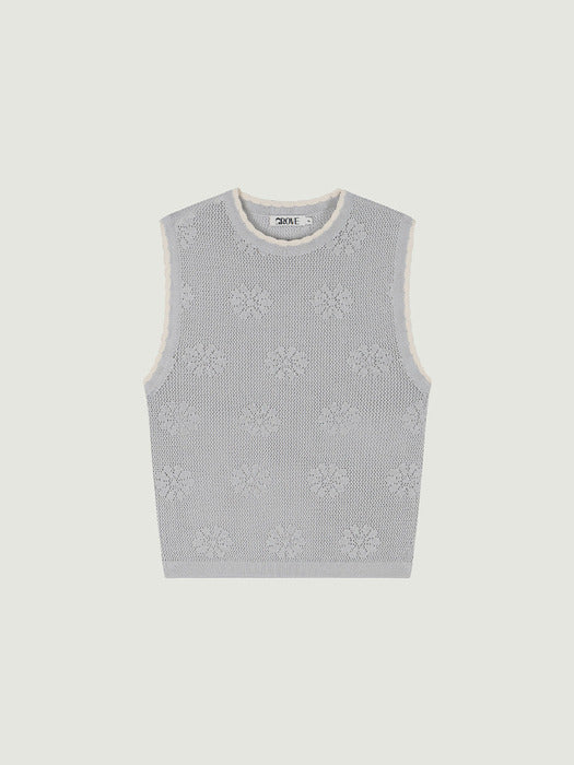 Grove 25Ss Daisy Knit Top (Grey)