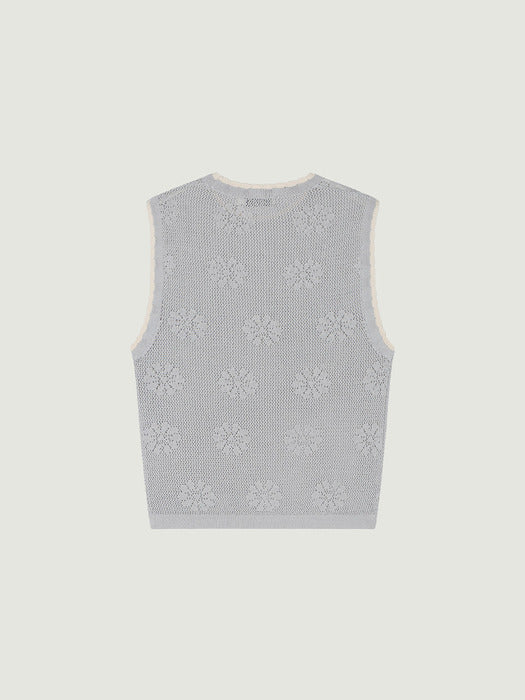 Grove 25Ss Daisy Knit Top (Grey)