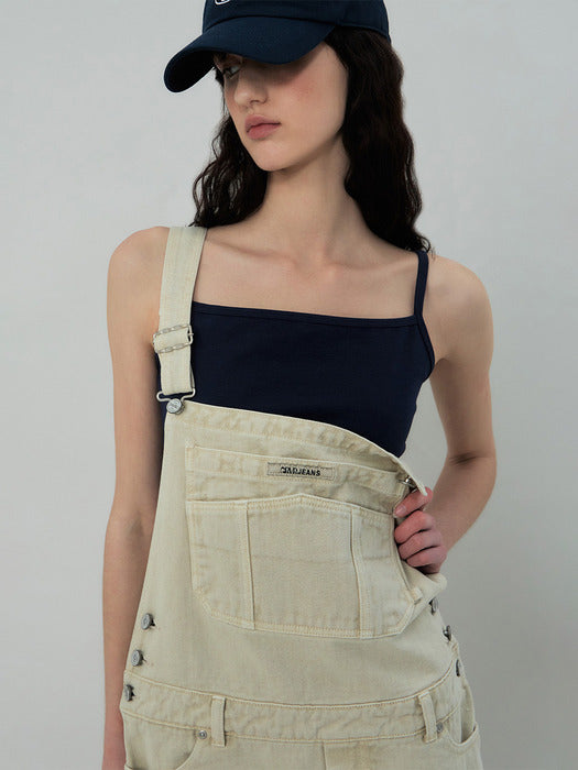 Grove 25Ss Blake Denim Overall (Beige)
