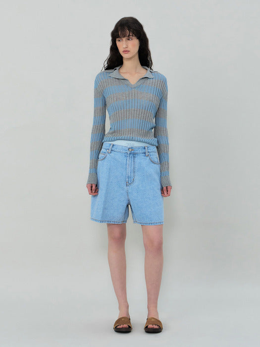 Grove 25Ss Maeve Denim Pants (Light Blue)