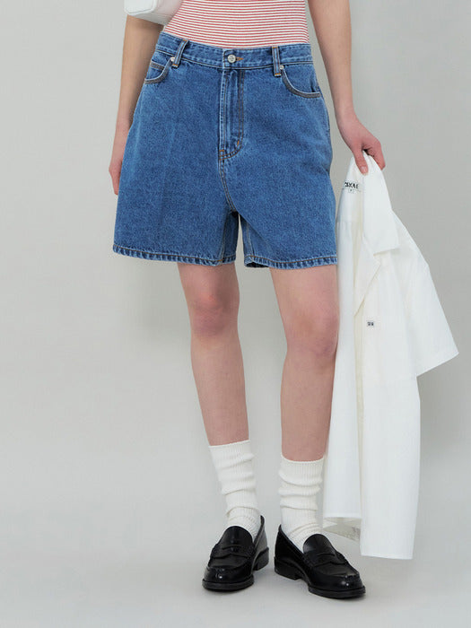 Grove 25Ss Maeve Denim Pants (Deep Blue)
