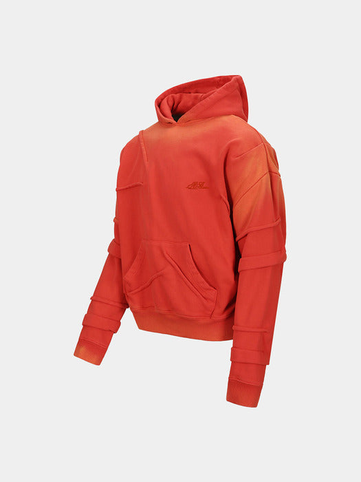 [andersson bell] MARDRO GRADIENT HOODIE atb1080m(TANGERINE)