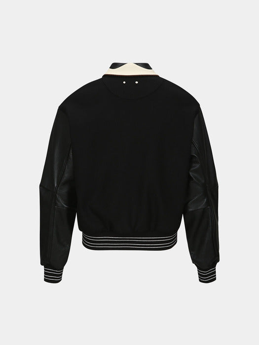 [andersson bell] ROBYN VARSITY JACKET awa584m(BLACK)
